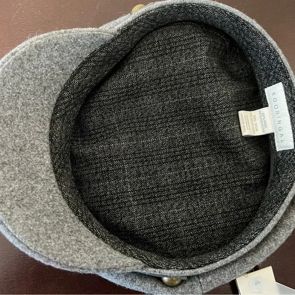 Kooringal Australia ladies fisherman's cap gray wool blend NWT - Picture 3 of 6